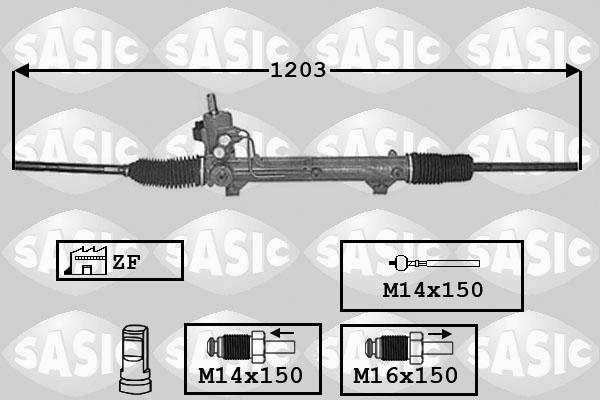 Sasic 7006020 - Рулевой механизм, рейка autosila-amz.com