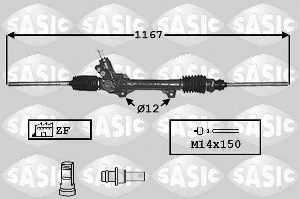 Sasic 7006023 - Рулевой механизм, рейка autosila-amz.com
