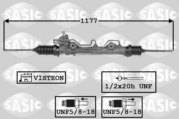 Sasic 7006070 - Рулевой механизм, рейка autosila-amz.com