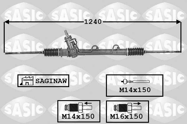 Sasic 7006077 - Рулевой механизм, рейка autosila-amz.com