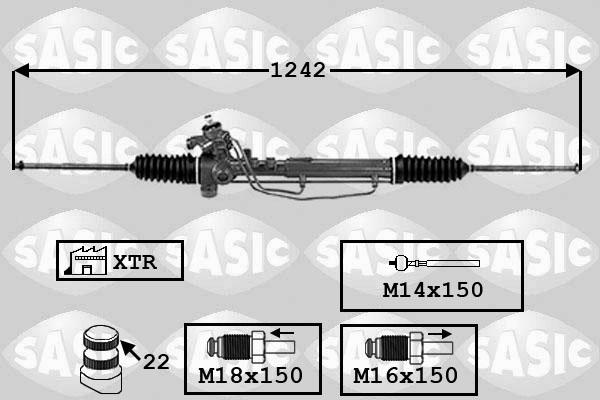 Sasic 7006149 - Рулевой механизм, рейка autosila-amz.com
