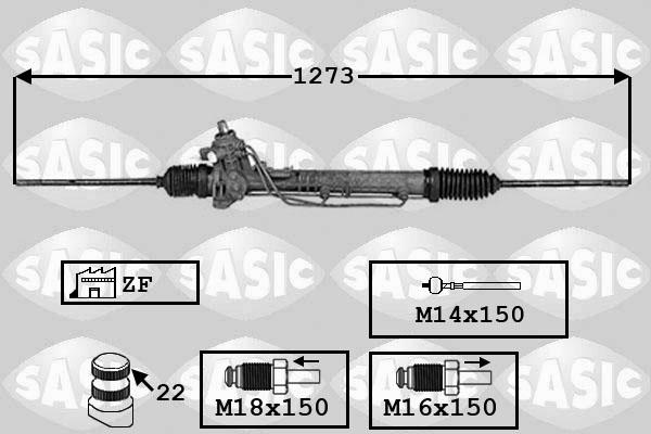 Sasic 7006145 - Рулевой механизм, рейка autosila-amz.com