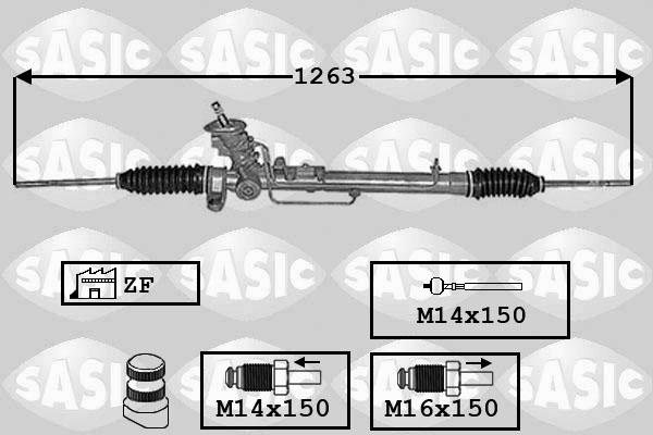Sasic 7006140 - Рулевой механизм, рейка autosila-amz.com