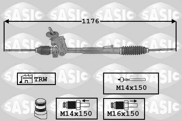 Sasic 7006147 - Рулевой механизм, рейка autosila-amz.com