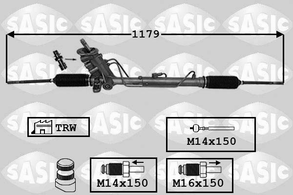 Sasic 7006155 - Рулевой механизм, рейка autosila-amz.com