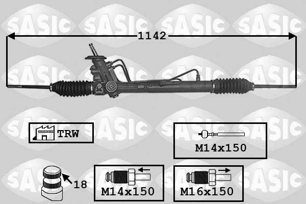 Sasic 7006153 - Рулевой механизм, рейка autosila-amz.com