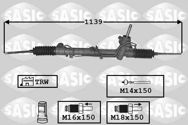 Sasic 7006157 - Рулевой механизм, рейка autosila-amz.com