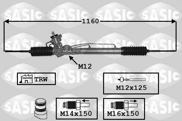 Sasic 7006163 - Рулевой механизм, рейка autosila-amz.com
