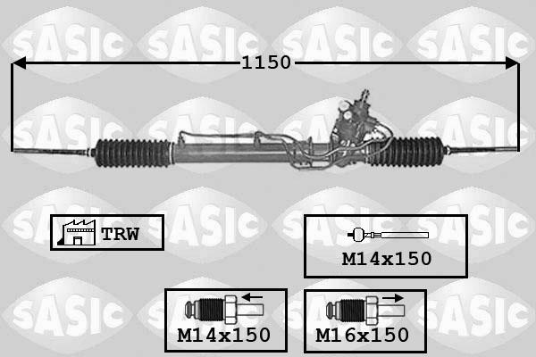 Sasic 7006162 - Рейка рулевая autosila-amz.com