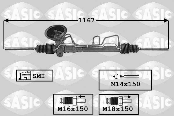 Sasic 7006105 - Рулевой механизм, рейка autosila-amz.com