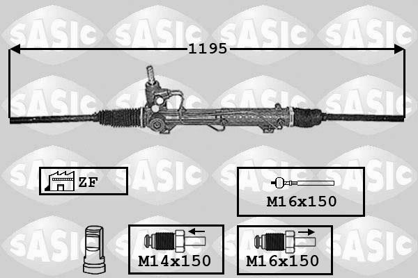 Sasic 7006100 - Рулевой механизм, рейка autosila-amz.com