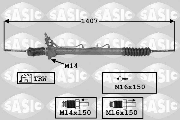 Sasic 7006102 - Рулевой механизм, рейка autosila-amz.com