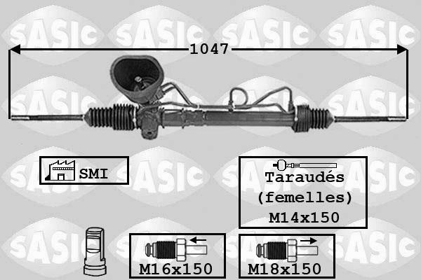 Sasic 7006118 - Рулевой механизм, рейка autosila-amz.com