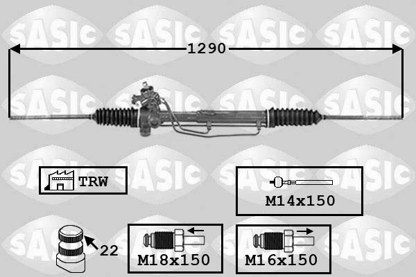 Sasic 7006139 - Рулевой механизм, рейка autosila-amz.com