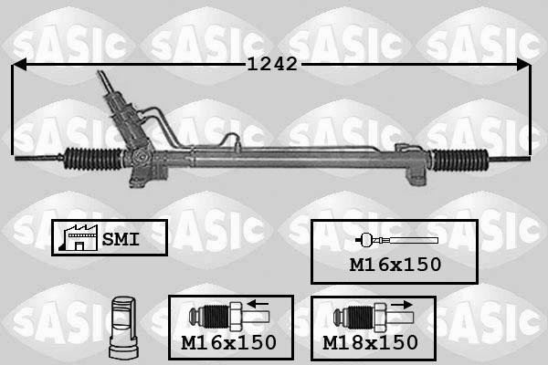 Sasic 7006130 - Рулевой механизм, рейка autosila-amz.com