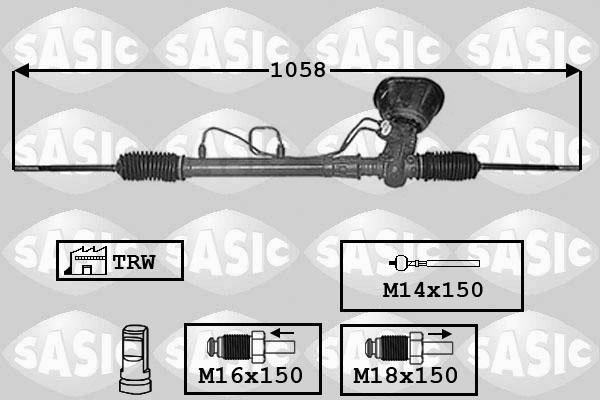 Sasic 7006173 - Рулевой механизм, рейка autosila-amz.com