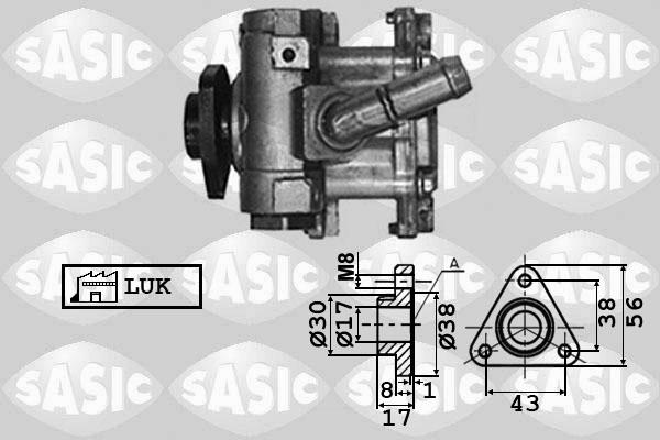 Sasic 7076040 - Гидравлический насос, рулевое управление, ГУР autosila-amz.com