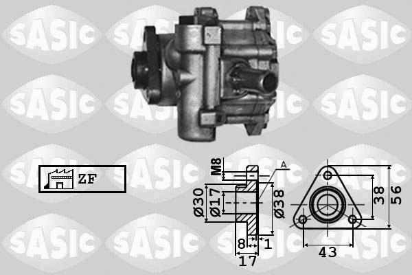 Sasic 7076001 - Гидравлический насос, рулевое управление, ГУР autosila-amz.com