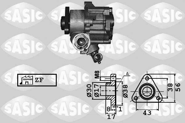 Sasic 7076002 - Гидравлический насос, рулевое управление, ГУР autosila-amz.com