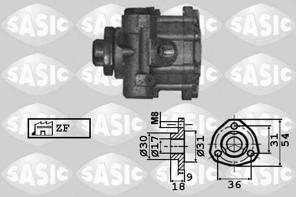 Sasic 7076031 - Гидравлический насос, рулевое управление, ГУР autosila-amz.com