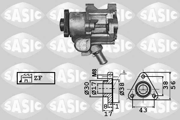 Sasic 7076022 - Гидравлический насос, рулевое управление, ГУР autosila-amz.com