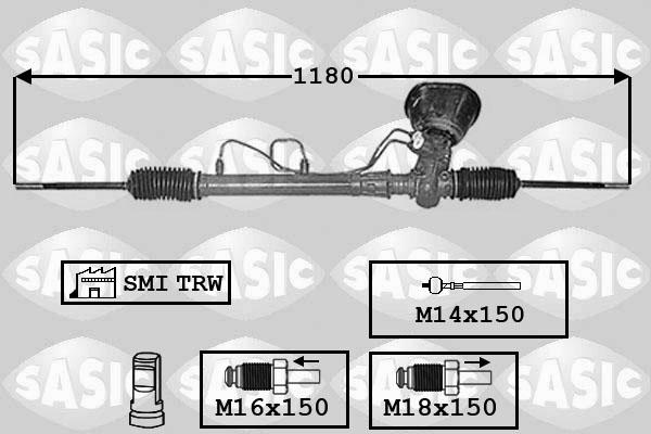 Sasic 7174009 - Рулевой механизм, рейка autosila-amz.com