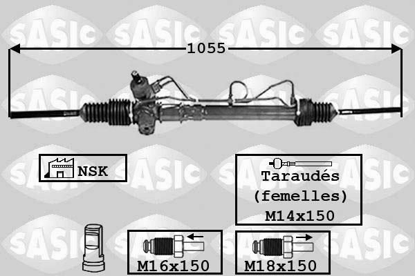 Sasic 7174005 - Рулевой механизм, рейка autosila-amz.com