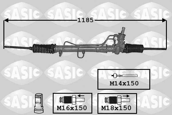 Sasic 7174026 - Рулевой механизм, рейка autosila-amz.com