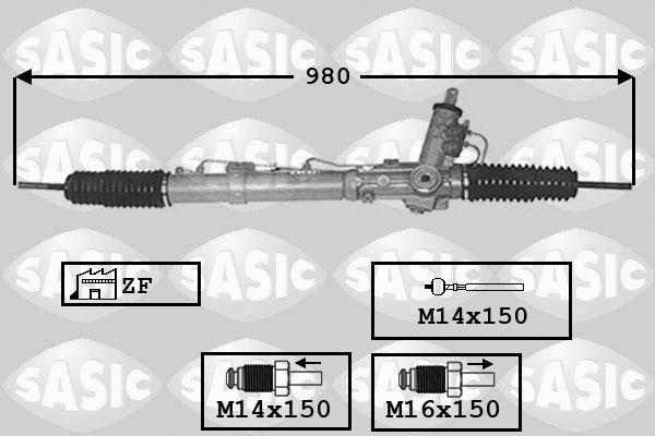 Sasic 7176040 - Рулевой механизм, рейка autosila-amz.com