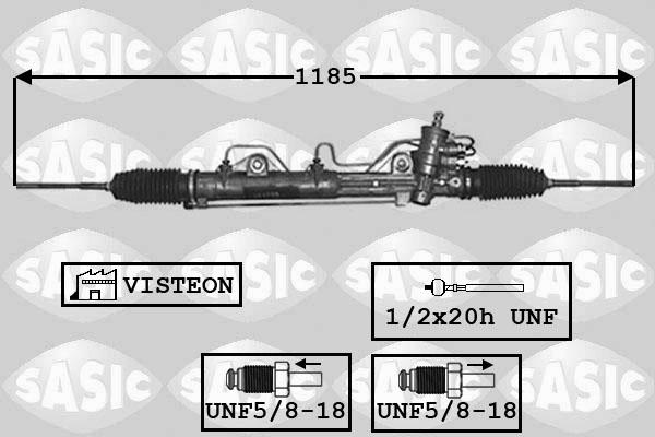 Sasic 7176041 - Рулевой механизм, рейка autosila-amz.com