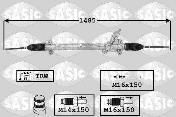 Sasic 7176068 - Рулевой механизм, рейка autosila-amz.com