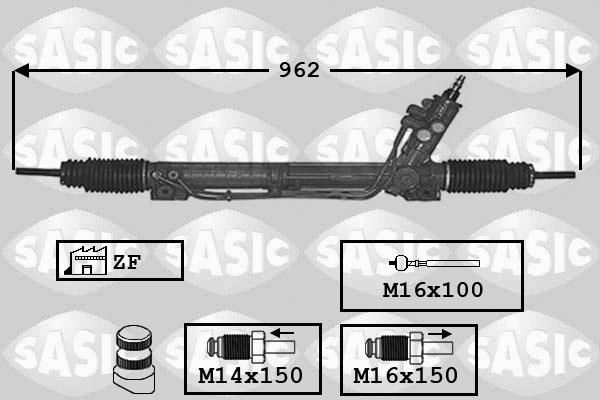 Sasic 7176034 - Рулевой механизм, рейка autosila-amz.com