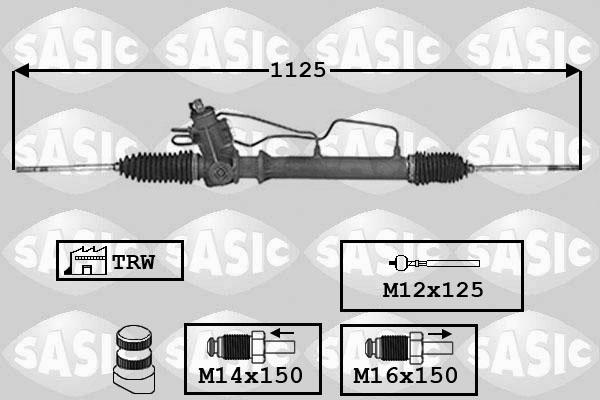 Sasic 7176035 - Рулевой механизм, рейка autosila-amz.com