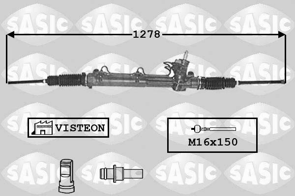 Sasic 7176030 - Рулевой механизм, рейка autosila-amz.com