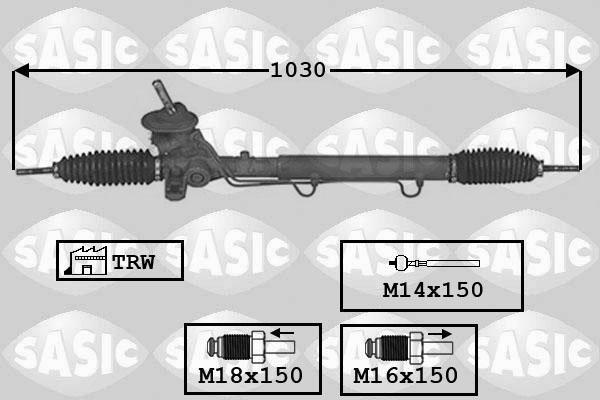 Sasic 7176029 - Рулевой механизм, рейка autosila-amz.com