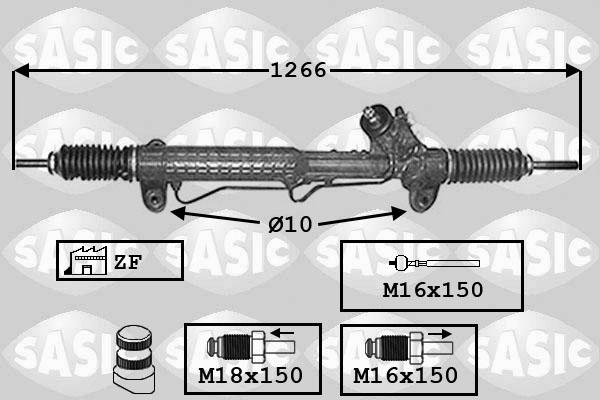 Sasic 7176020 - Рулевой механизм, рейка autosila-amz.com