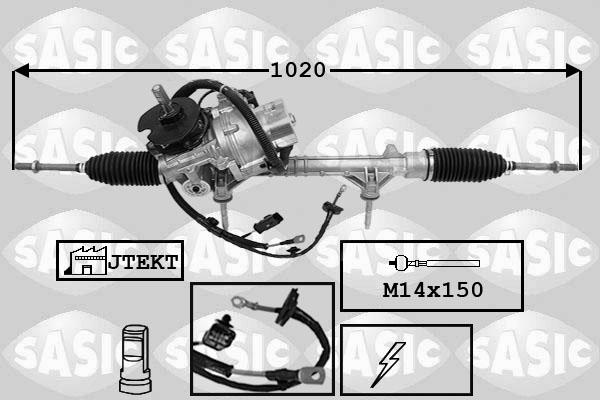 Sasic 7170065 - Рулевой механизм, рейка autosila-amz.com