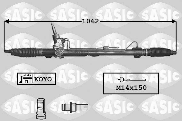 Sasic 7170001 - Рулевой механизм, рейка autosila-amz.com