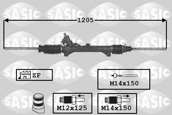 Sasic 7170016 - Рулевой механизм, рейка autosila-amz.com