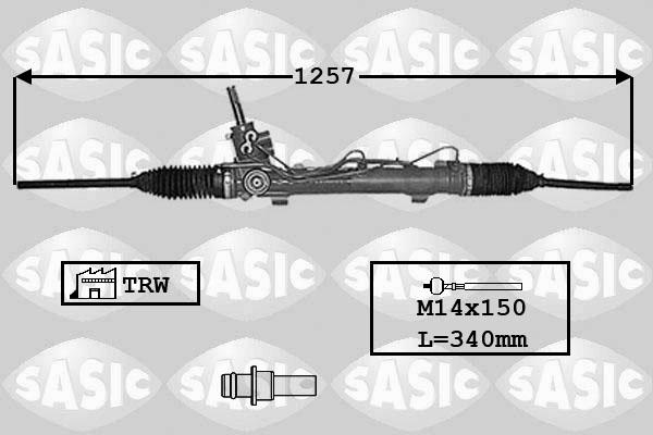 Sasic 7170038 - Рулевой механизм, рейка autosila-amz.com