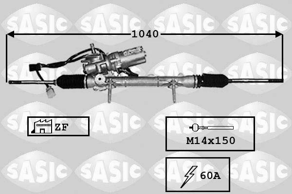 Sasic 7170029 - Рулевой механизм, рейка autosila-amz.com