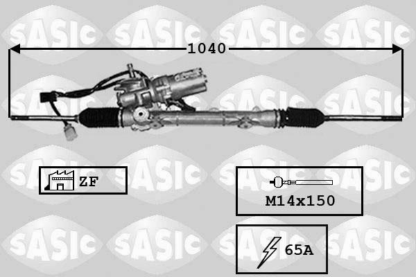 Sasic 7170024 - Рулевой механизм, рейка autosila-amz.com