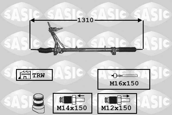 Sasic 7170025 - Рулевой механизм, рейка autosila-amz.com