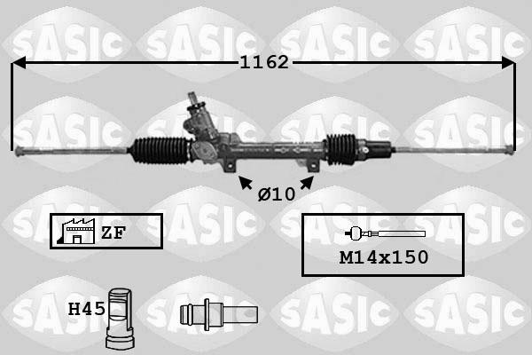 Sasic 7170021 - Рулевой механизм, рейка autosila-amz.com