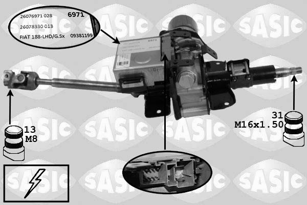 Sasic 7276002 - Рулевая колонка autosila-amz.com