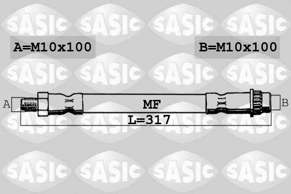 Sasic SBH4094 - Тормозной шланг autosila-amz.com