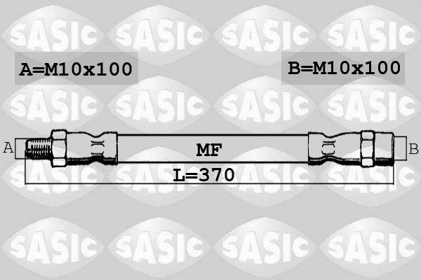 Sasic SBH6358 - Тормозной шланг autosila-amz.com