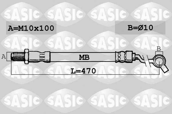 Sasic SBH6317 - Тормозной шланг autosila-amz.com