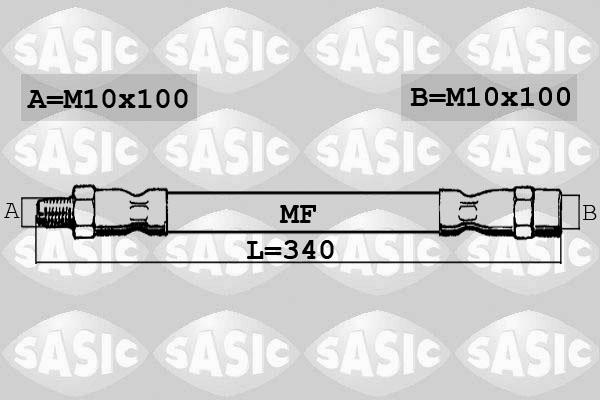 Sasic SBH6380 - Тормозной шланг autosila-amz.com