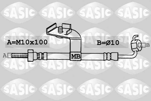 Sasic SBH6328 - Тормозной шланг autosila-amz.com